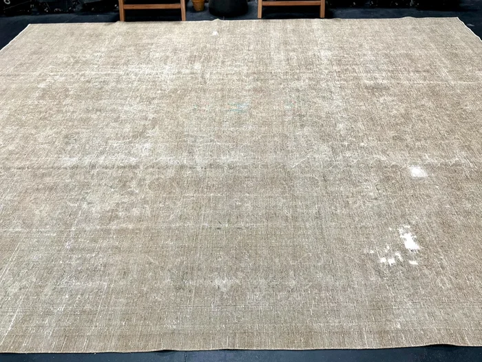 10’4 x 12’8 Classic Vintage Rug Gray, Beige & Sea Blue-Green ‘5095