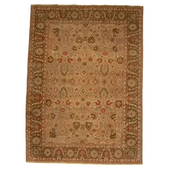 10′ 0″ x 13′ 8″ (10×14) Indo Traditional Wool Rug #012438