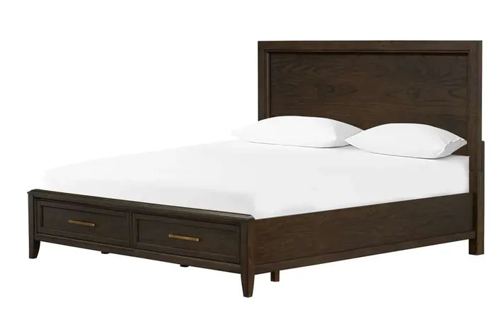 A-America – Bryson California King Panel Bed, Grey Brown Finish – BRNSZ5230
