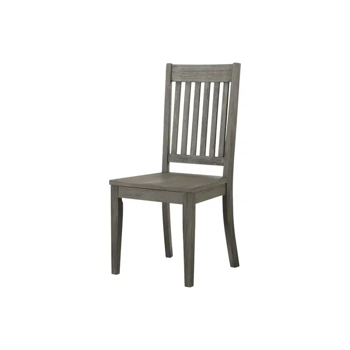 A-America – Huron Slatback Side Chair in Distressed Grey Finish (Set of 2) – HURDG2652