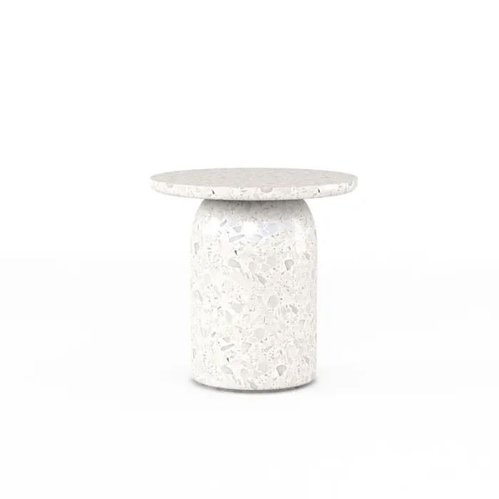 A.R.T. Furniture – Cotiere Terrazzo End Table in White – 299383-0021