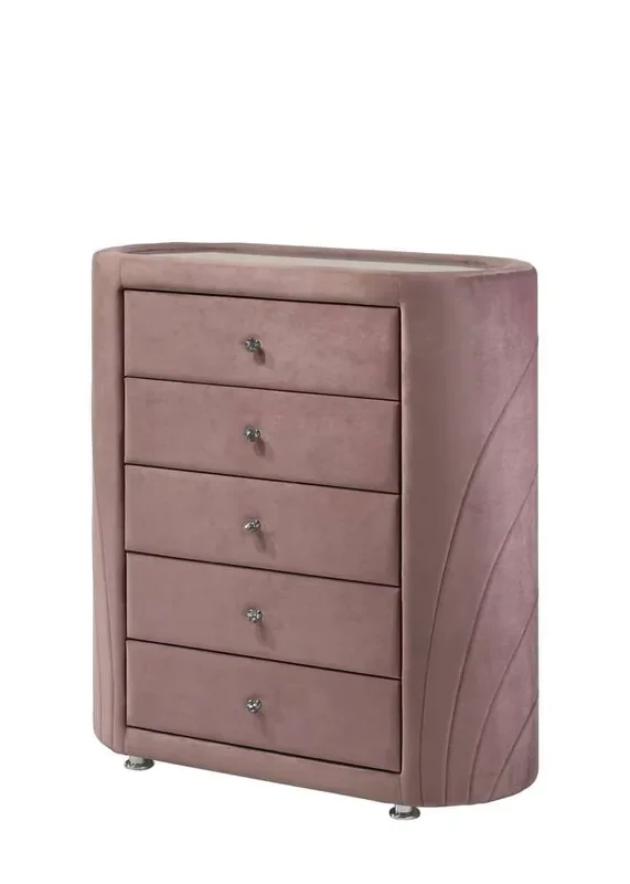 ACME Furniture – Salonia Chest – Pink Velvet – BD01187