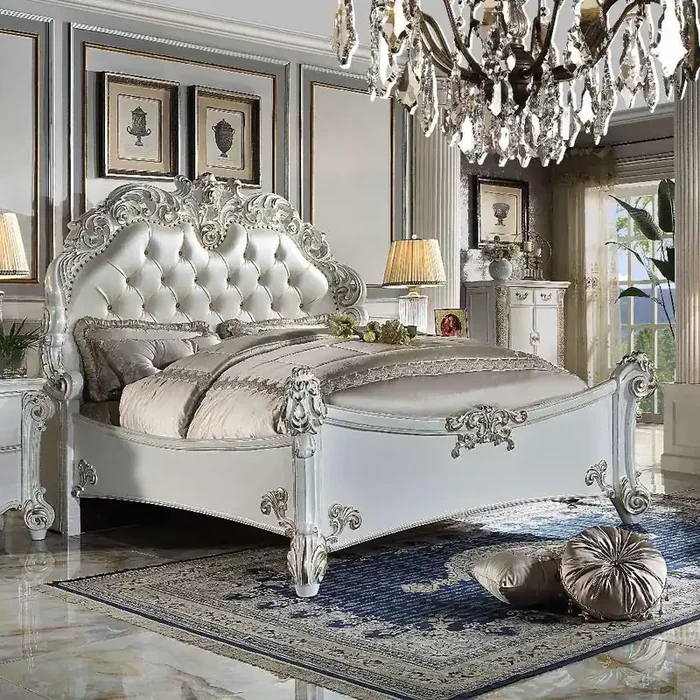 ACME Furniture – Vendome California King Bed – Antique Pearl – BD01504CK