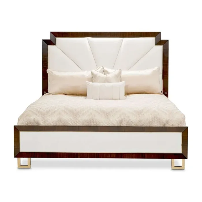AICO by Michael Amini – Belmont Place Cal. King Upholstered Bed – Espresso – 9085000CK3-409
