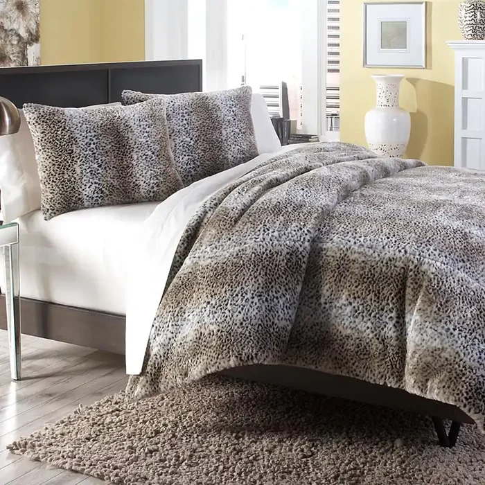 AICO by Michael Amini – Kasbah 3pc King Duvet Set in Brown – BCS-KD03-KASBAH-BRN