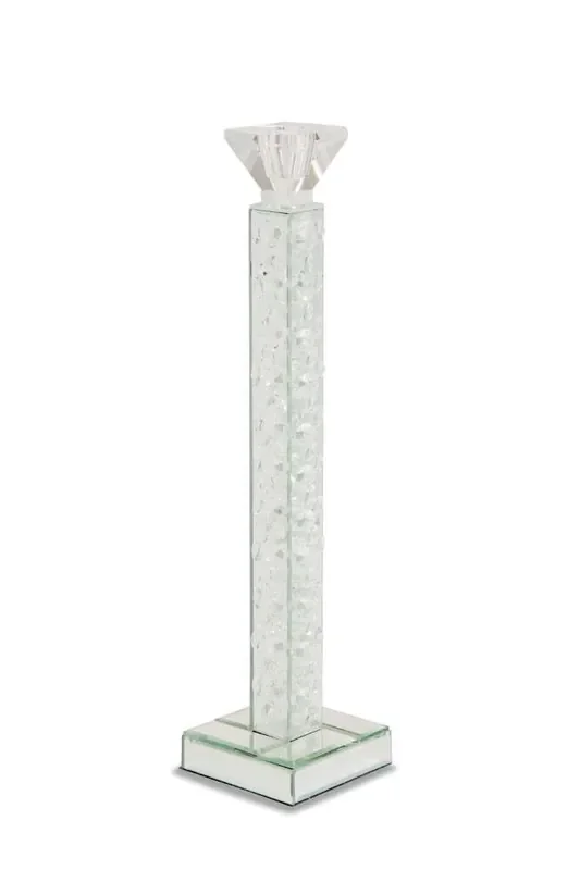 AICO by Michael Amini – Montreal – Slender Mirrored Crystal Candle Holder Medium, Pack of 6 – FS-MNTRL159M-PK6