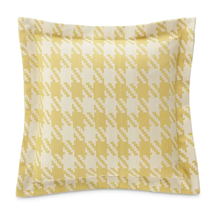 AICO by Michael Amini – Newport Yates 24in Square Throw Pillow – Lemon – BCS-DP24-YATES-LMN