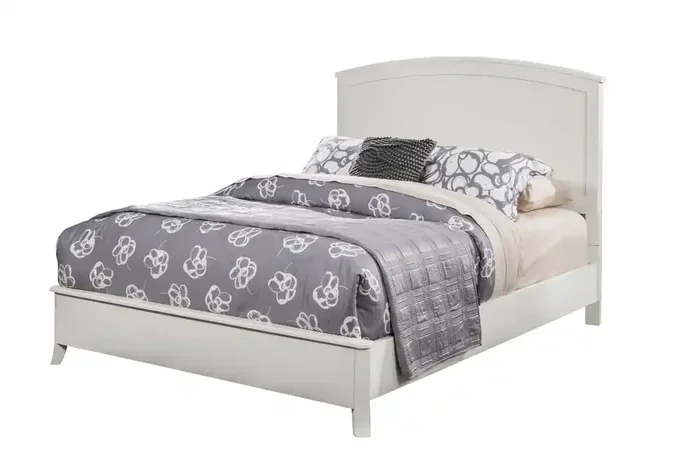 Alpine Furniture – Baker California King Panel Bed, White – 977-W-07CK