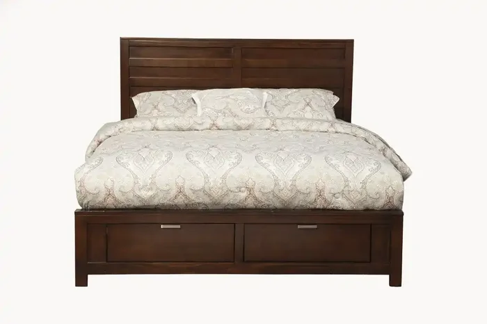 Alpine Furniture – Carmel Full Size Storage Bed, Cappuccino – JR-08F