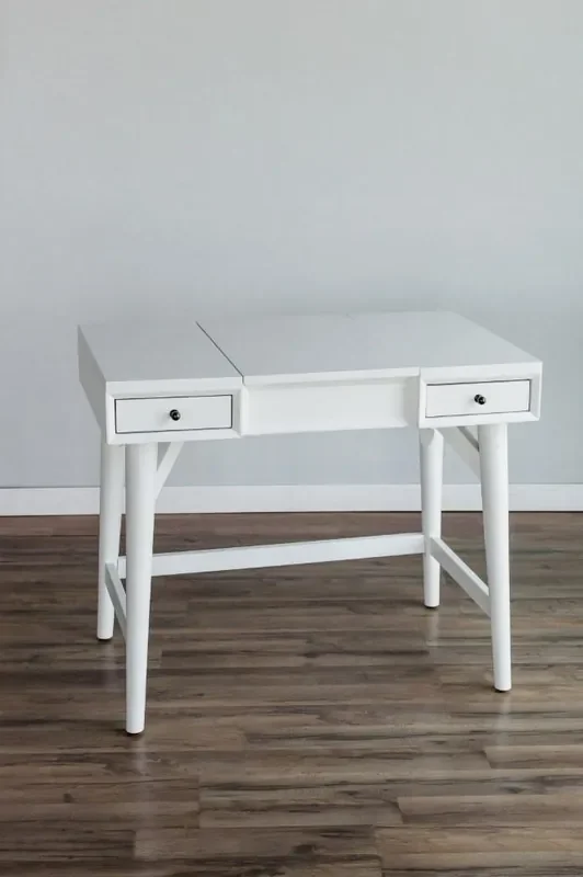 Alpine Furniture – Flynn Bedroom Vanity, White – 966-W-19
