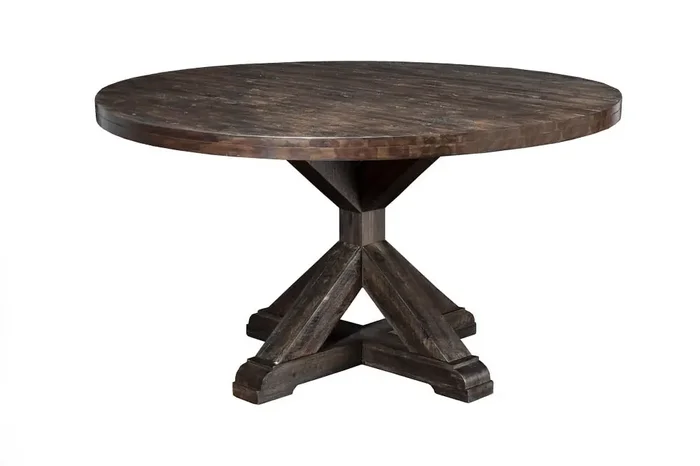 Alpine Furniture – Newberry Round Dining Table, Salvaged Grey – 1468-25