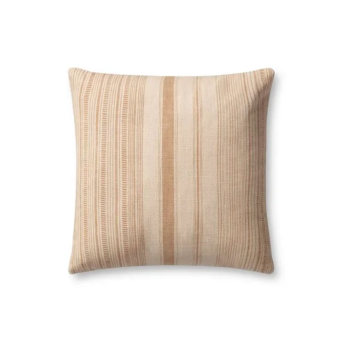 Angela Rose x Loloi – Celina PAR0015 Ivory / Wheat 18 x 18 Cover Only Pillow – P226PAR0015IVWTPIL1