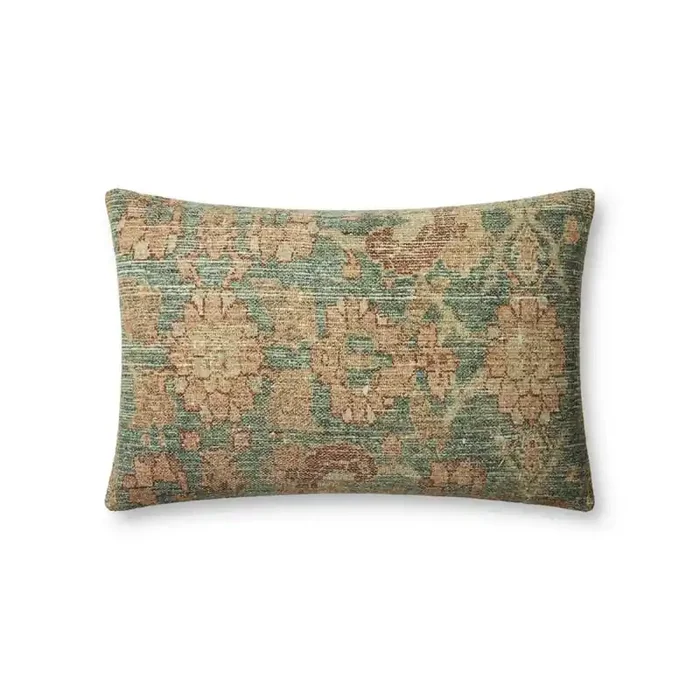 Angela Rose x Loloi – Clay Teal / Terracotta 13 x 21 Cover Only Pillow – P169PAR0002TETCPIL5