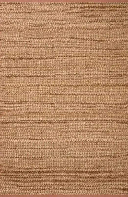 Angela Rose x Loloi – Colton Natural / Clay 9-0in x 12-0in Area Rug – COLOCON-05NACG90C0