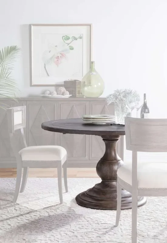 Artistica Home – Cohesion Program Axiom Round Dining Table – Antico finish – 01-2005-870C-39