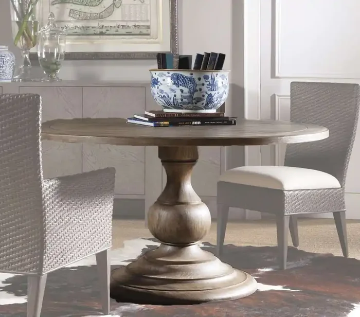 Artistica Home – Cohesion Program Axiom Round Dining Table – Grigio finish – 01-2005-870C-41