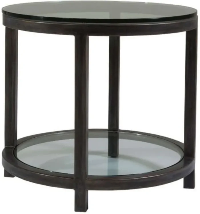 Artistica Home – Metal Designs Per Se Round End Table – St Laurent finish – 01-2013-950-44