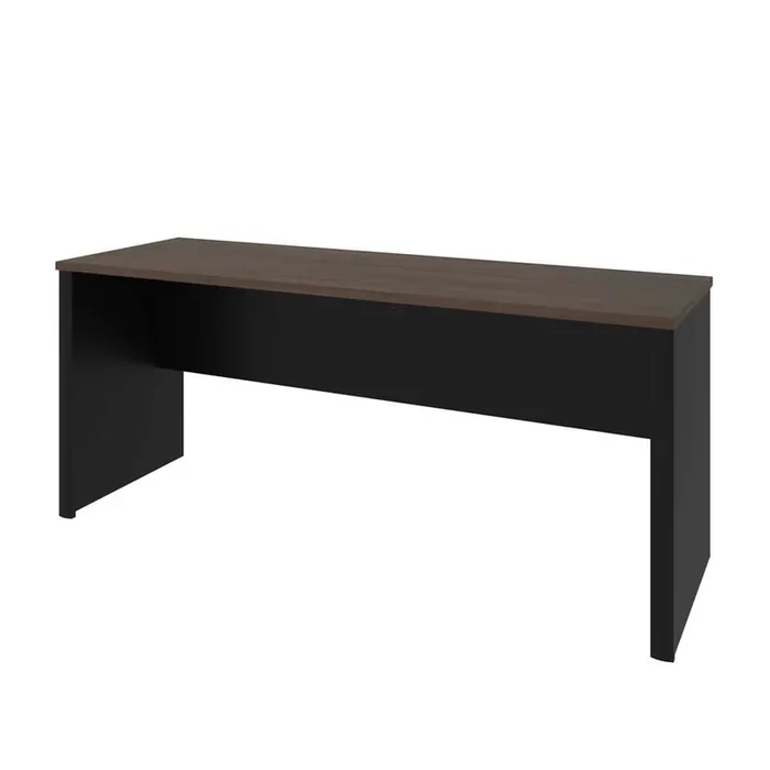 Bestar – Connexion 72W Narrow Desk Shell in Antigua & Black – 93612-000052