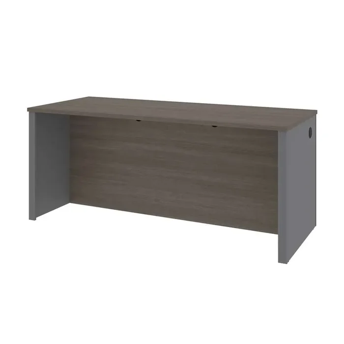 Bestar – Prestige + 72W Desk Shell in Bark Grey & Slate – 99400-000047