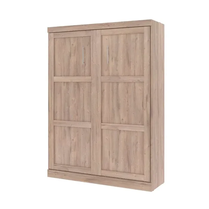 Bestar – Pur 65W Queen Murphy Bed in Rustic Brown – 26184-000009