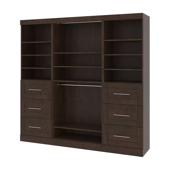 Bestar – Pur 86in Closet Organizer in Chocolate – 26857-69