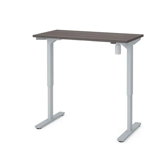 Bestar – Universel 24in X 48in Standing Desk in Bark Grey – 65837-47
