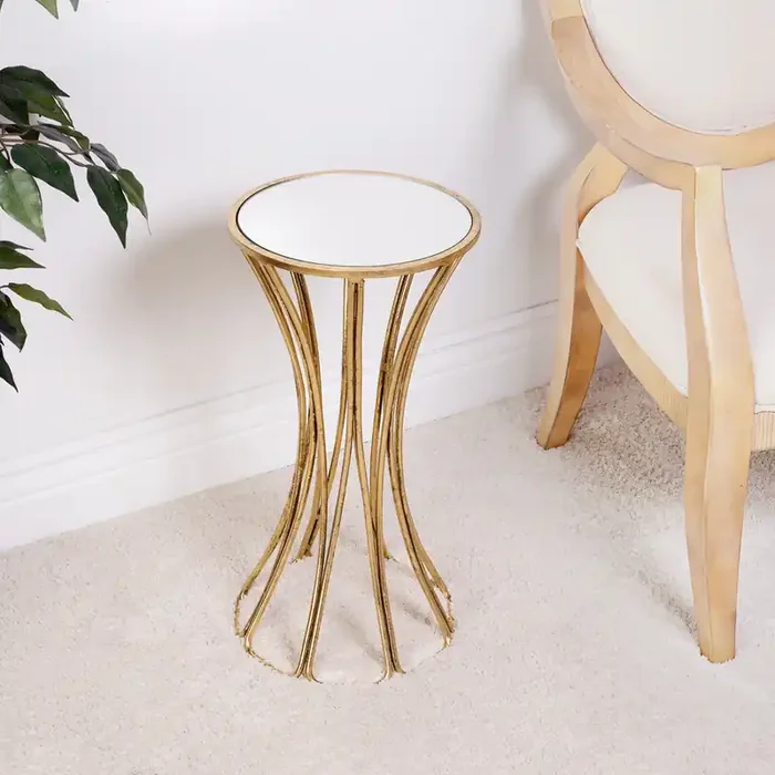 Butler Specialty Company – Faruh Metal & Mirrored Side Table, Silver – 5492384