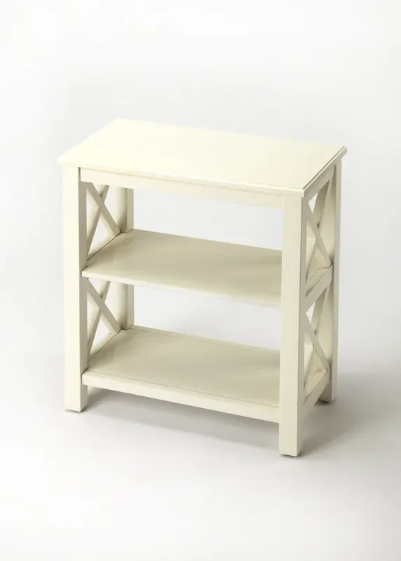 Butler Specialty Company – Vance 25 in. H x 22 in. W Wood 2 Shelf Bookcase, White – 4105222