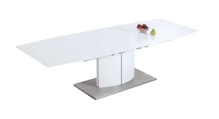 Chintaly – Elizabeth – Extendable Wooden Dining Table w/ Steel Base Plate – ELIZABETH-DT