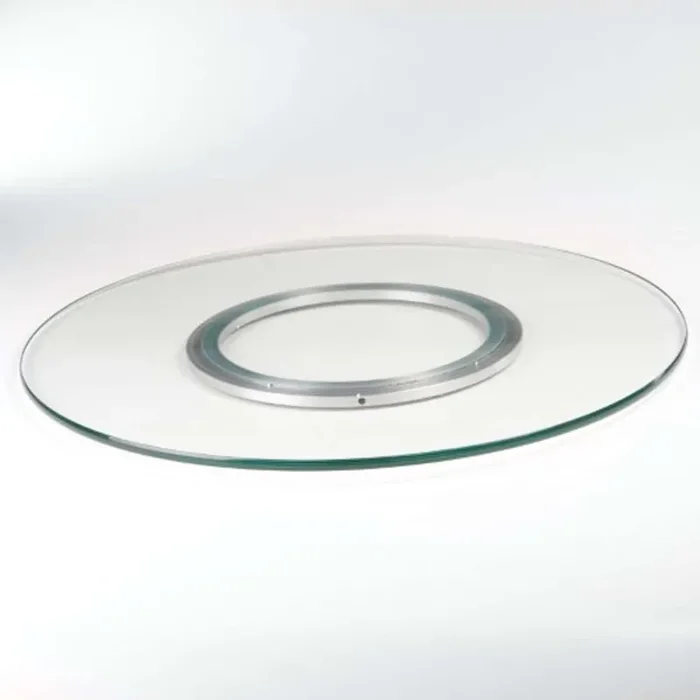 Chintaly – Lazy Susan Round Clear Glass Spinning Tray 24 – LAZY-SUSAN-24N