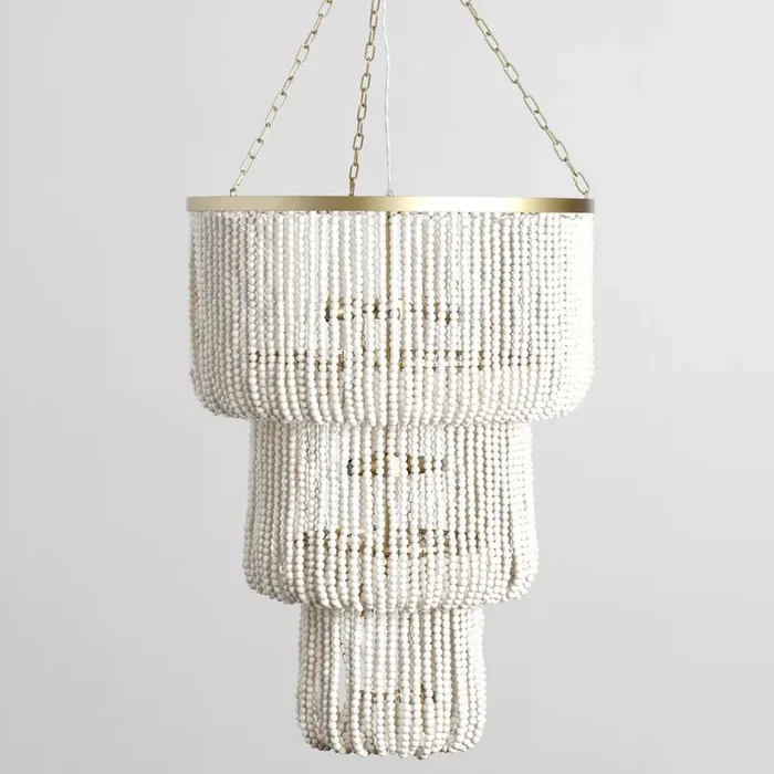 Classic Home – Amanda White Beaded Chandelier – 56004231