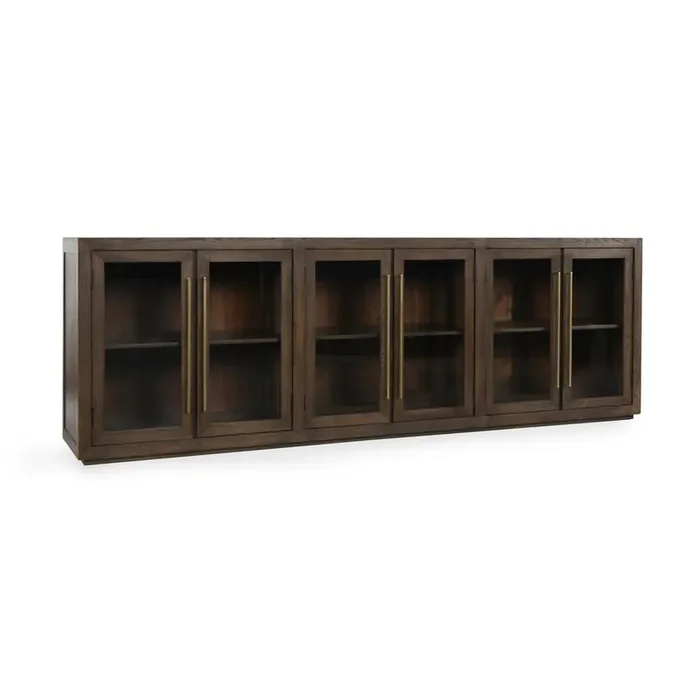 Classic Home – Bradley 108in Oak Wood Buffet Sideboard In Cocoa Brown – 52010895