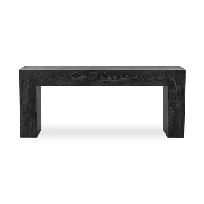 Classic Home – Bristol 72in Reclaimed Oak Console Table In Meadow Black – 51031691