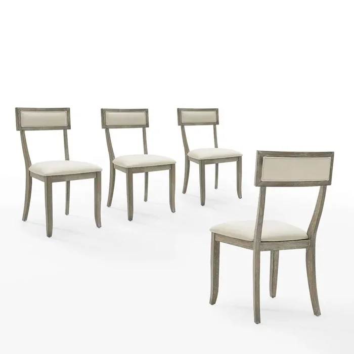 Crosley Furniture – Alessia 4-Piece Dining Chair Set Rustic Gray Wash – 4 Chairs – KF20033RG