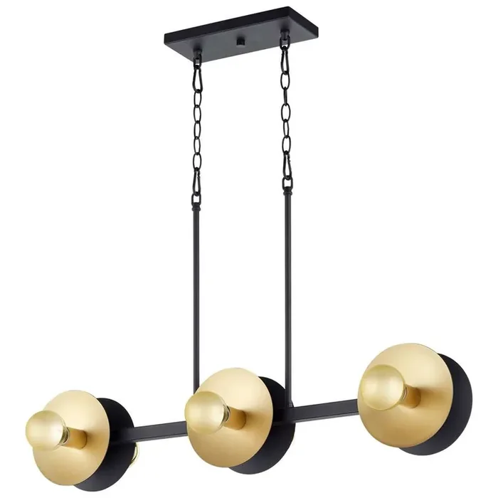 Cyan Design – Artemis Chandelier in Noir and Gold Leaf – Small – 10979