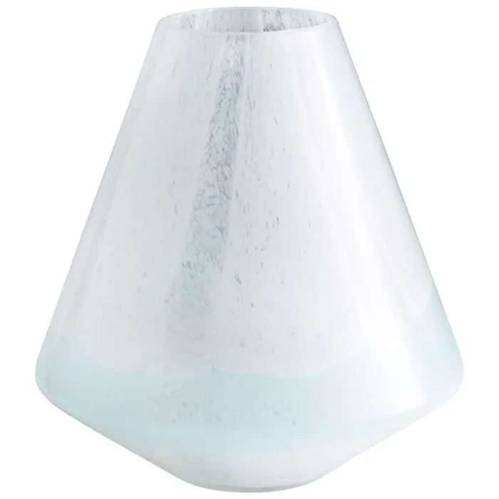 Cyan Design – Backdrift Vase in Sky Blue and White – Small – 10289
