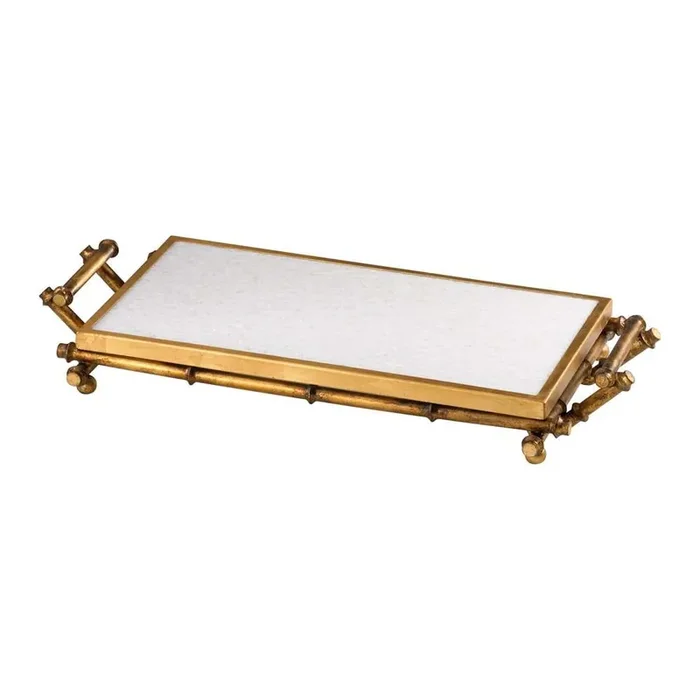 Cyan Design – Bamboo Serving Tray in Gold – 03079