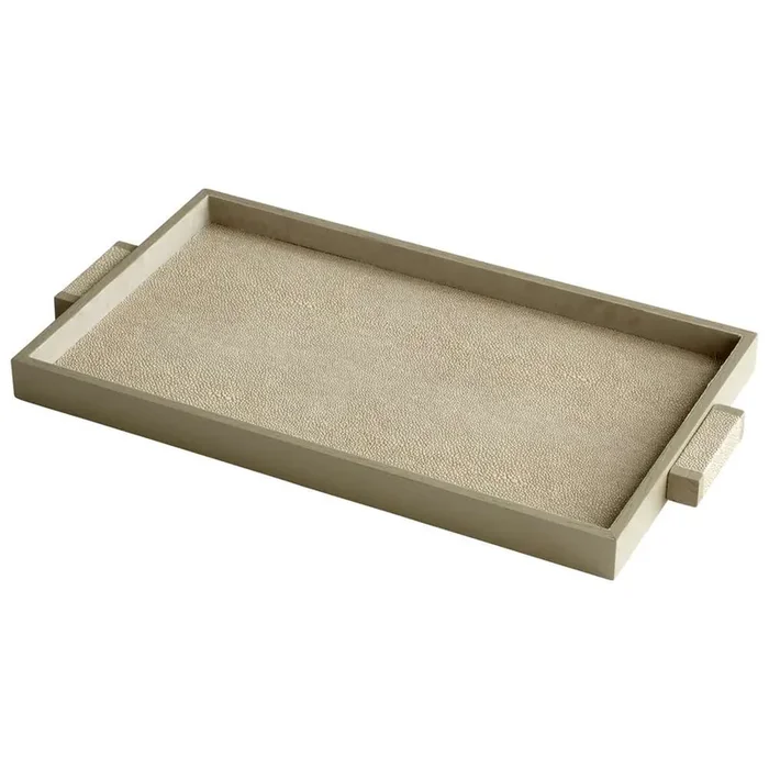 Cyan Design – Melrose Tray in Shagreen – Medium – 06012