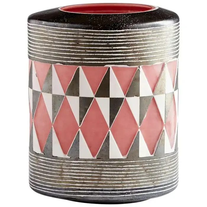 Cyan Design – Mesa Vase in Black and White – Small – 11105 – CLOSEOUT