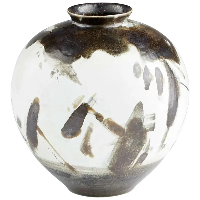 Cyan Design – Mod Vase in Black and White – Medium – 10940