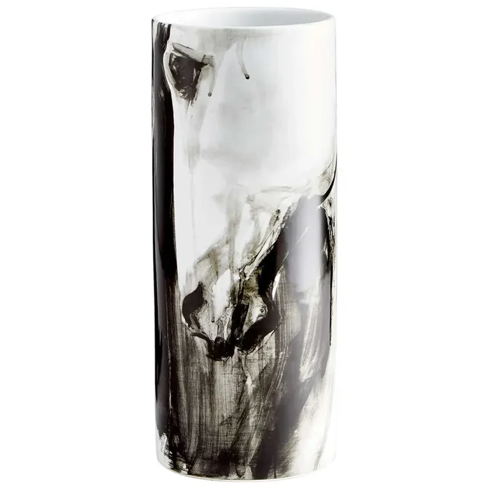 Cyan Design – Stallion Vase in Black and White – 09872