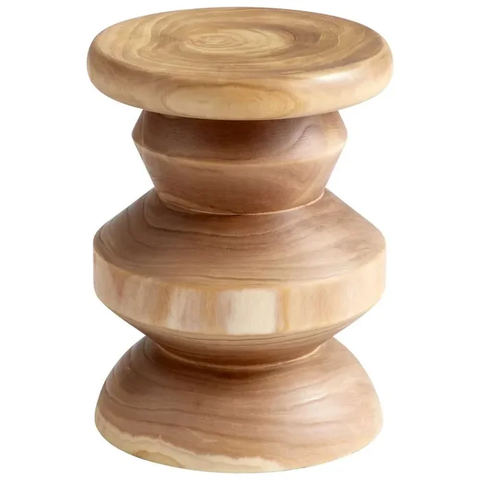 Cyan Design – Summer Swirl Stool in Walnut – 05984