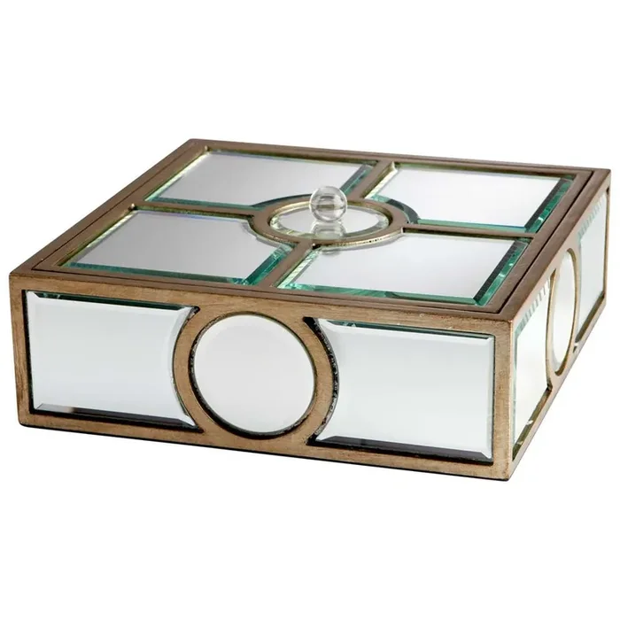 Cyan Design – Through The Lens Containr in Clear and Gold – 05935
