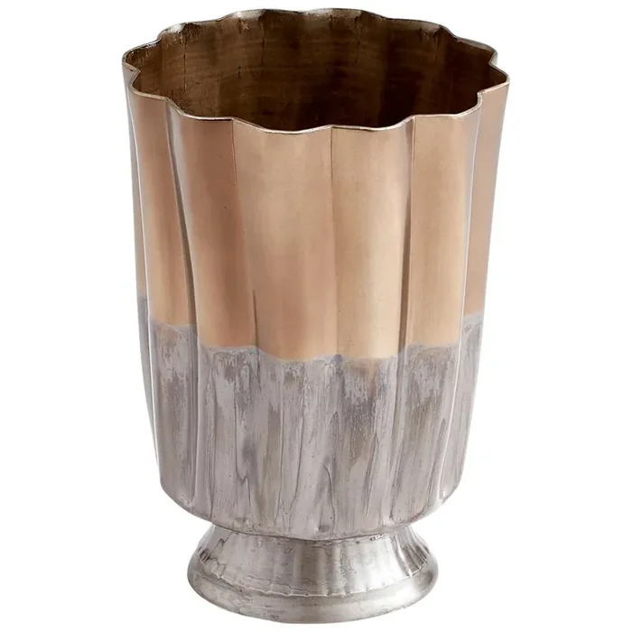 Cyan Design – Twin Tones Vase in Black and Bronze – Small – 10692