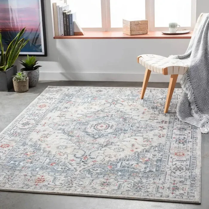DALILA Vintage Traditional Oriental Boho Medium Grey