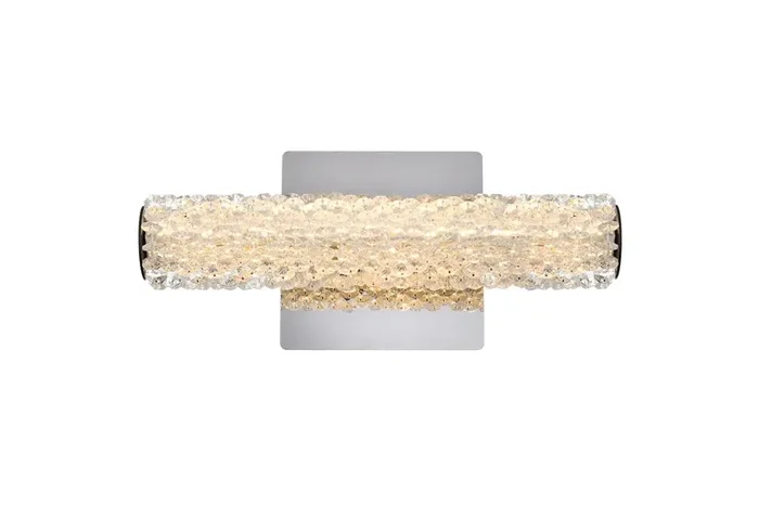Elegant Furniture & Lighting – Bowen 12 inch Adjustable LED Wall Sconce in Chrome – 3800W12C