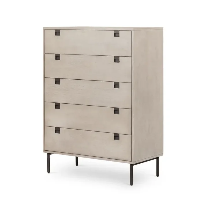 Four Hands – Carly 5 Drawer Dresser-Grey Wash – VPTN-184