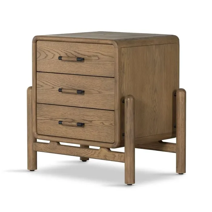 Four Hands – Caroline Nightstand – Smoked Oak Veneer – 227883-002