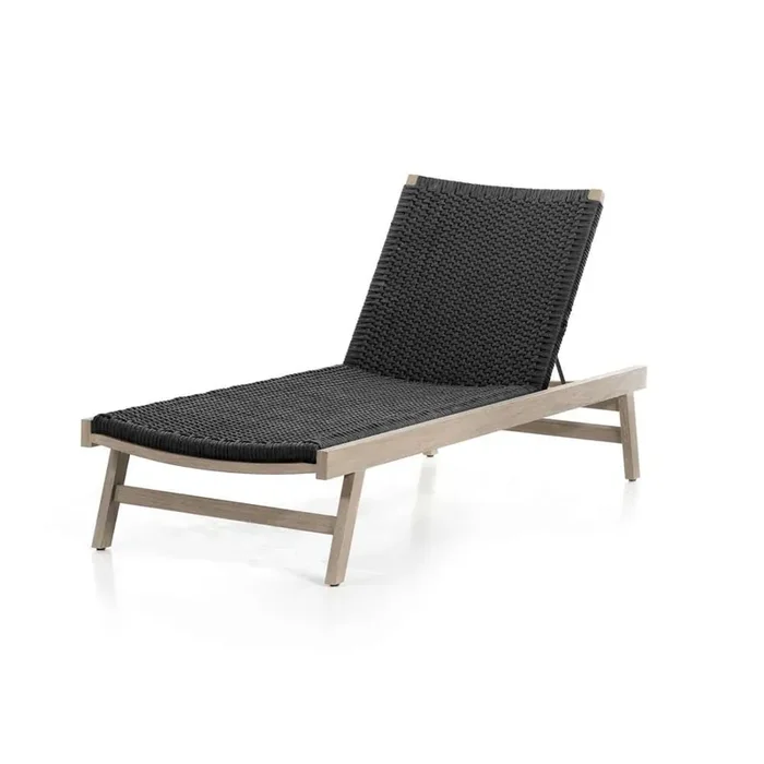 Four Hands – Delano Outdoor Chaise – Thick Dark Grey Rope – 226919-002