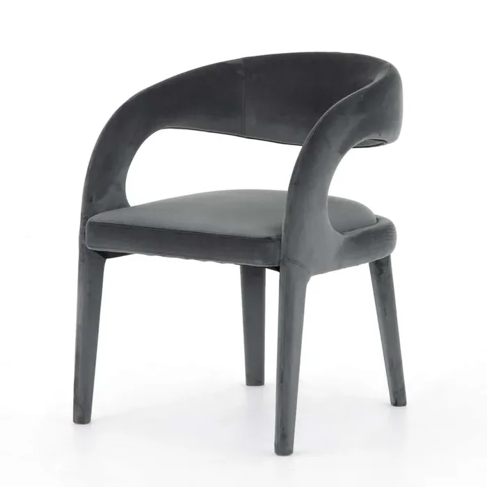 Four Hands – Hawkins Dining Chair – Charcoal Velvet – 223320-002